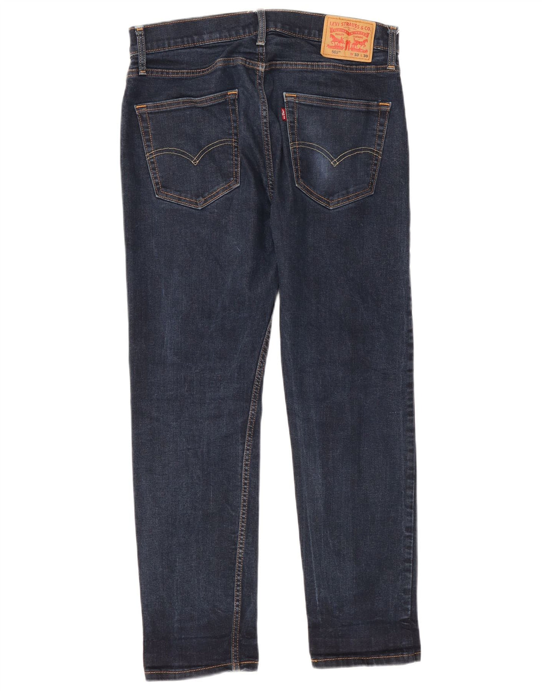 Levi's Herre 502 tilspidsede jeans W33 L30 Marineblå bomuld