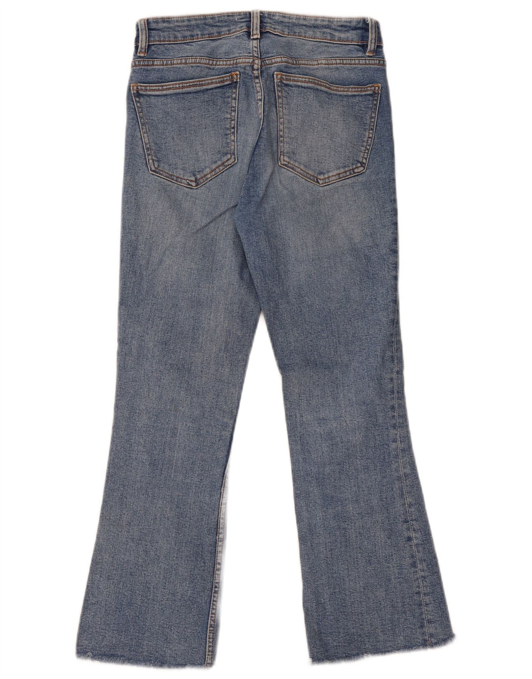 Zara Dame Flared Jeans EU 38 Small W28 L25 Blå Bomuld