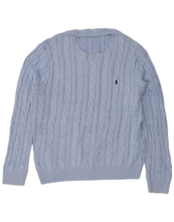Polo Ralph Lauren Herre rund hals sweater 2XL blå bomuld