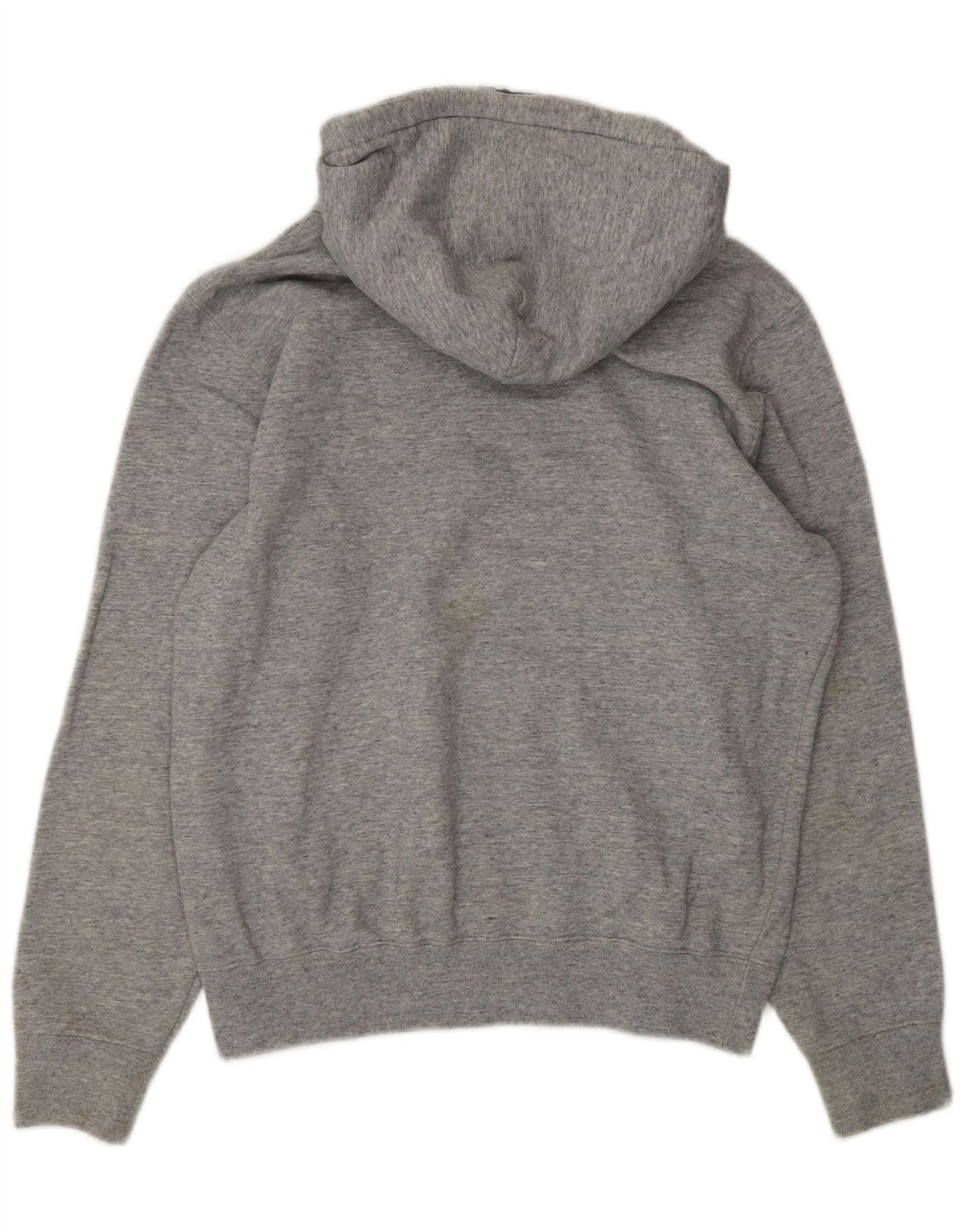 CHAMPION Mens Hoodie Jumper Small Grey Flecked Cotton