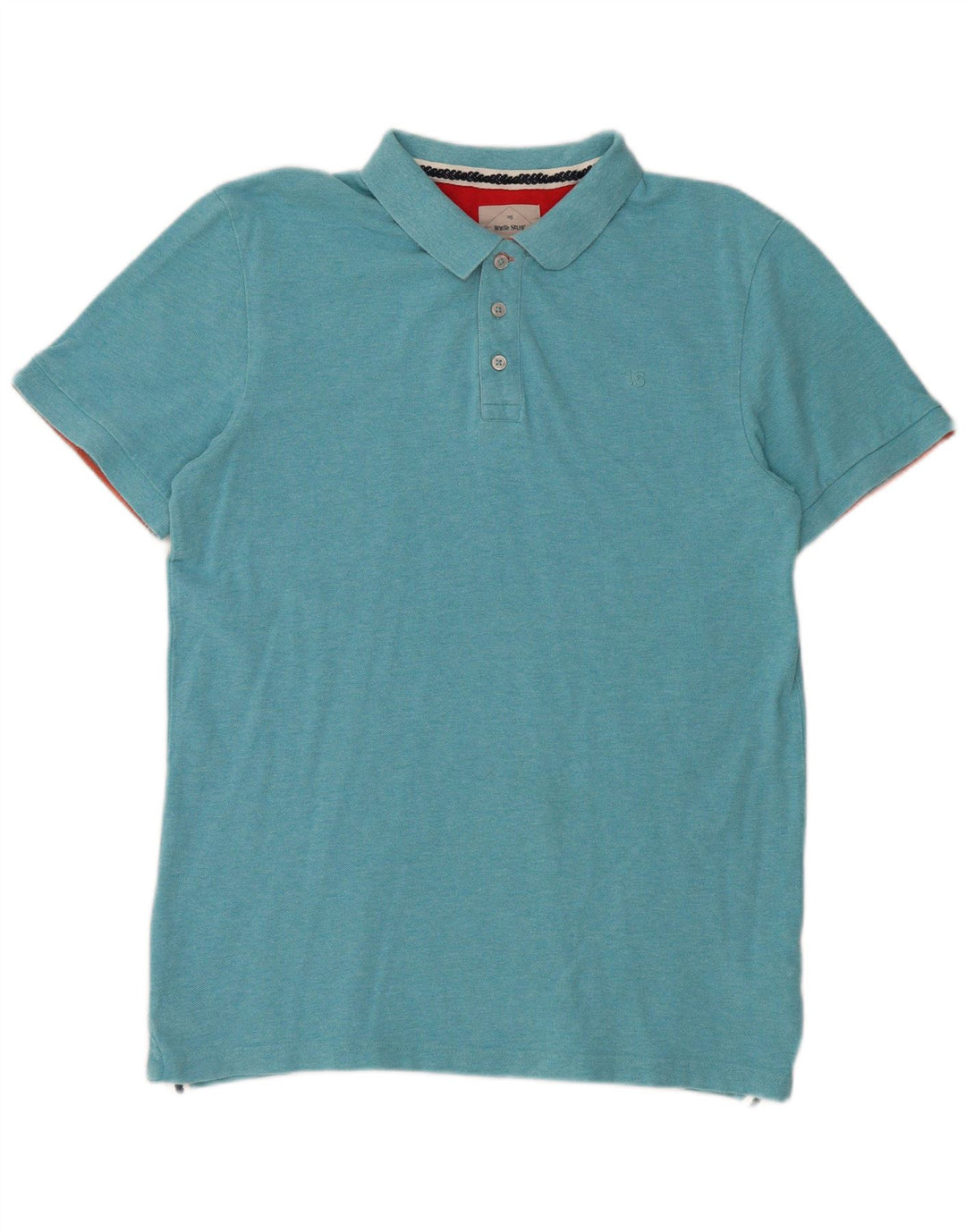 White Stuff Herre poloshirt Medium Blue Bomuld