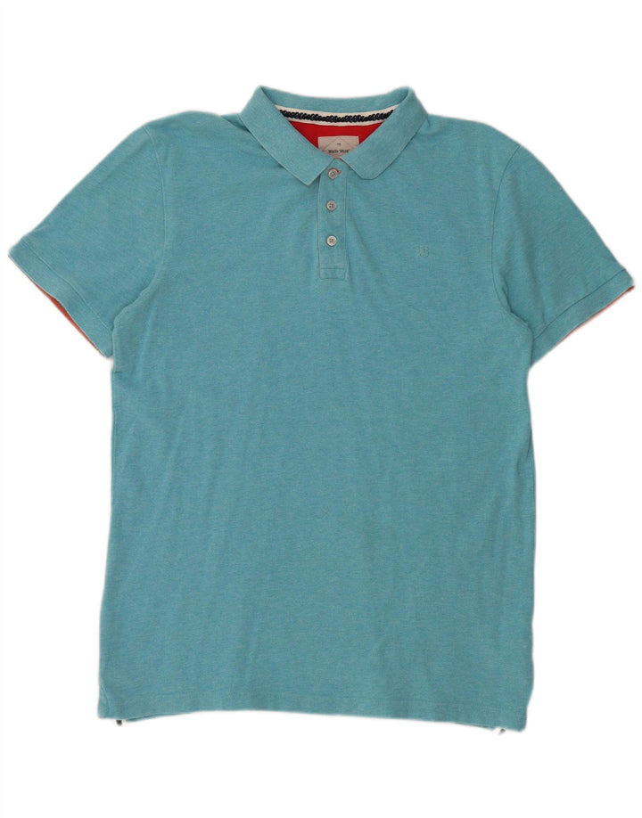 White Stuff Herre poloshirt Medium Blue Bomuld