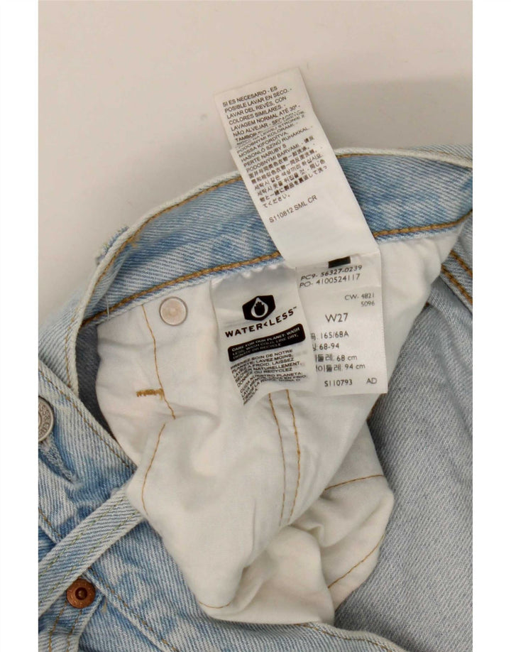 Levi's Womens 501 denimshorts W27 Små blå bomuld