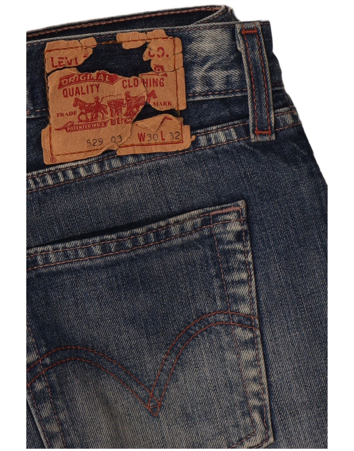 Levi's Dame 529 Bootcut Jeans W30 L32 Blå