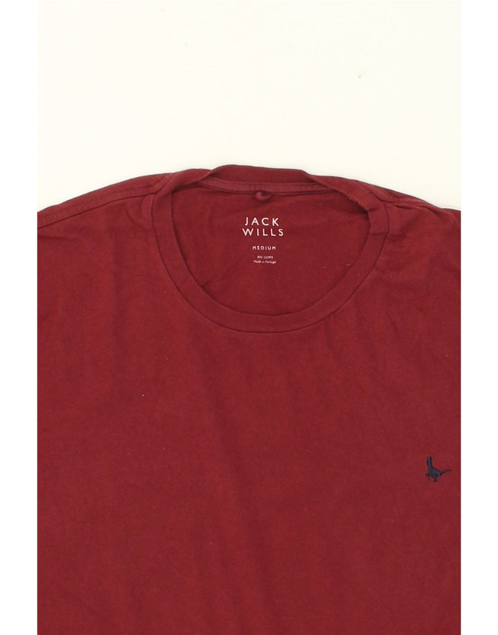 JACK WILLS Mens T-Shirt Top Medium Red Cotton Vintage Jack Wills and Second-Hand Jack Wills from Messina Hembry 
