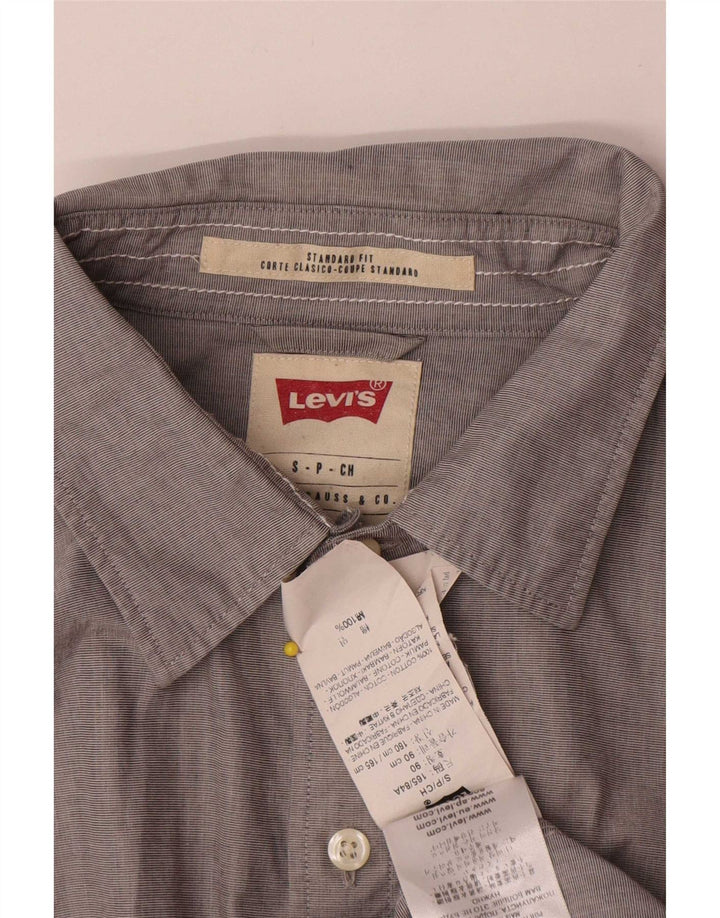 Levi's Herre Standard Fit-skjorte, lille grå bomuld