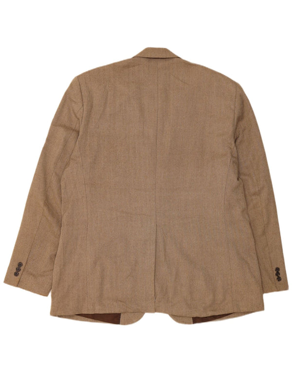 Nautica Herre 2-knaps blazerjakke UK 48 4XL Beige sildebenspolyester
