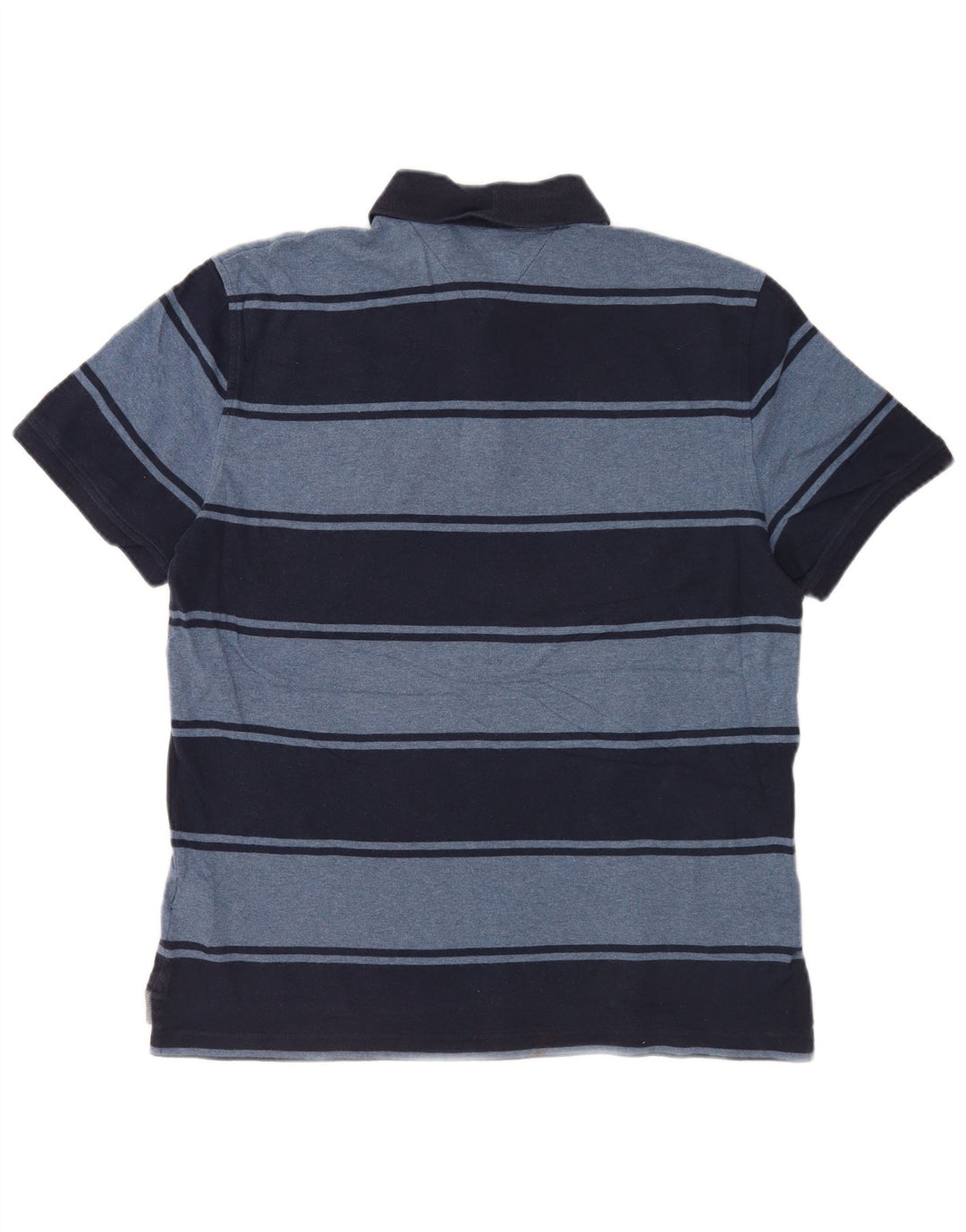Tommy Hilfiger herre poloshirt Medium marineblå stribet bomuld