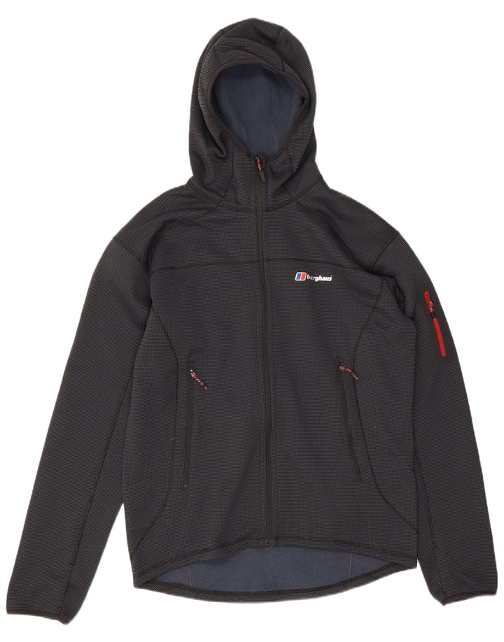 Berghaus Hættetrøje med lynlås til mænd Stor marineblå plettet polyester