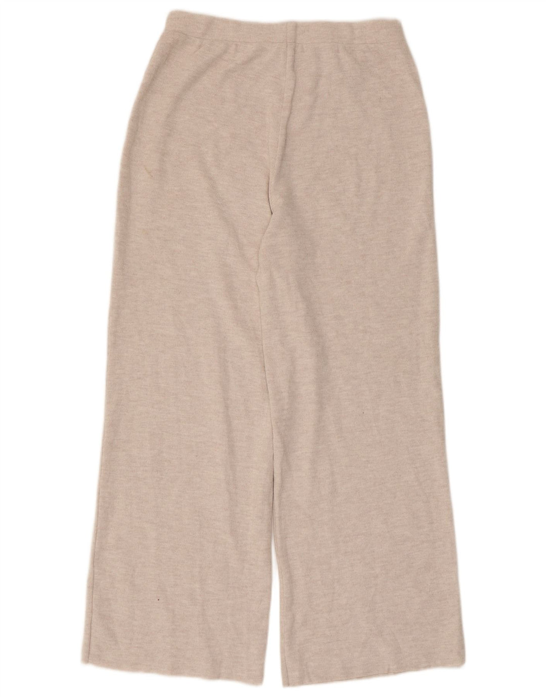 Zara Womens Tracksuit Bukser med brede ben UK 14 Large Off White Polyester