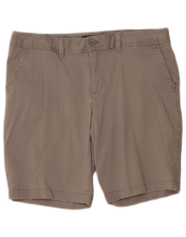 Eddie Bauer Chino Shorts til kvinder US 12 Large W36 Grå Bomuld