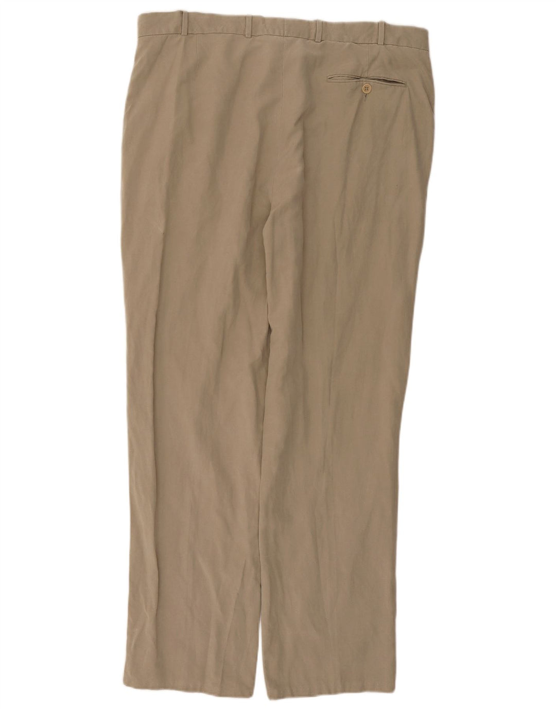 JAEGER Lige Chinobukser til mænd W36 L30 Khaki Lyocell