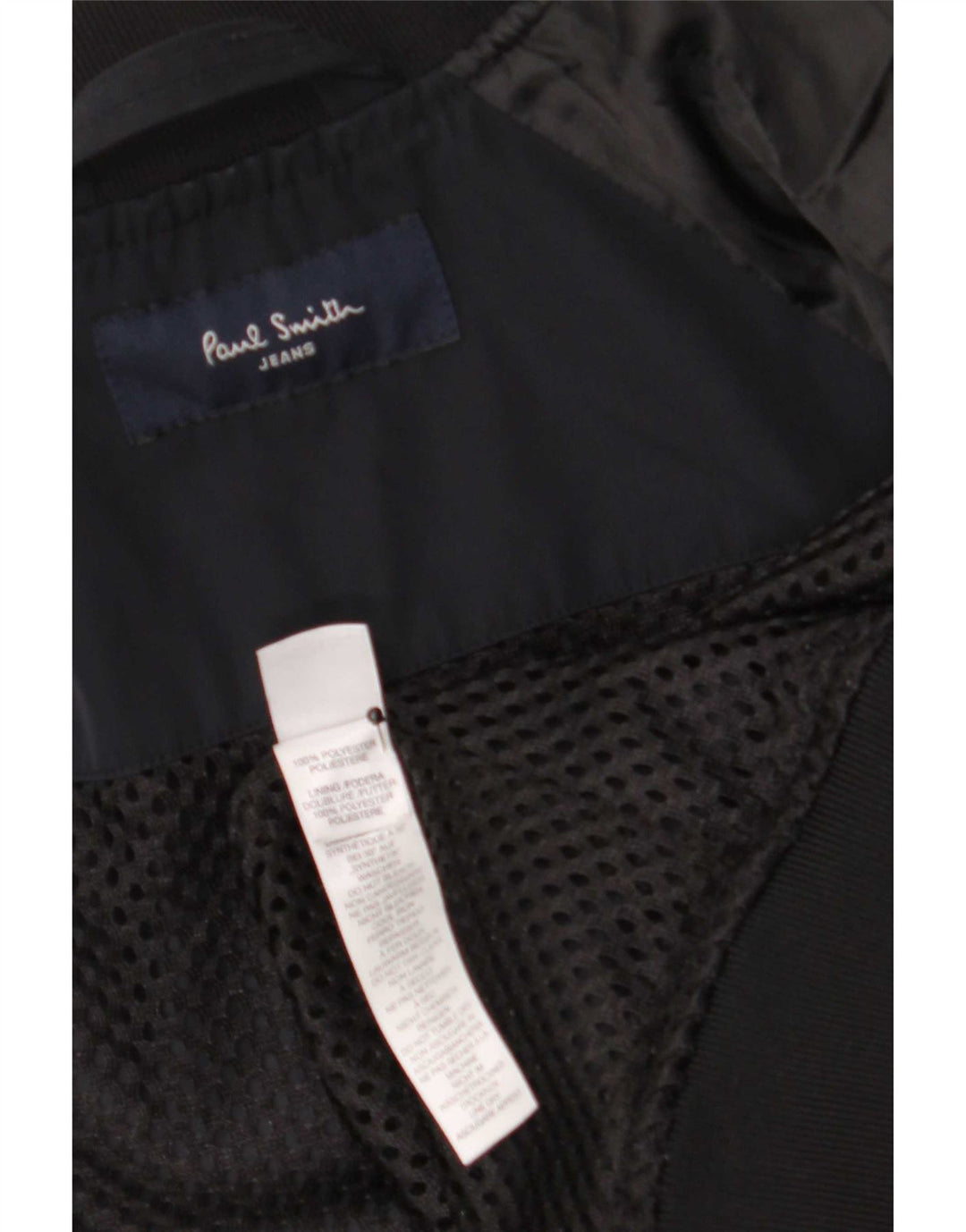 Paul Smith Bomberjakke til mænd UK 38 Medium Navy Blue Polyester