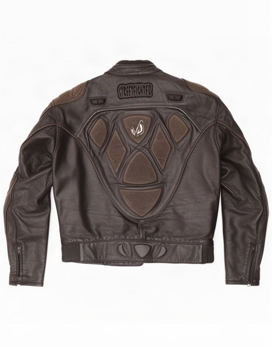 Streetfighter Herre Læder Racerjakke IT 48 4XL Sort