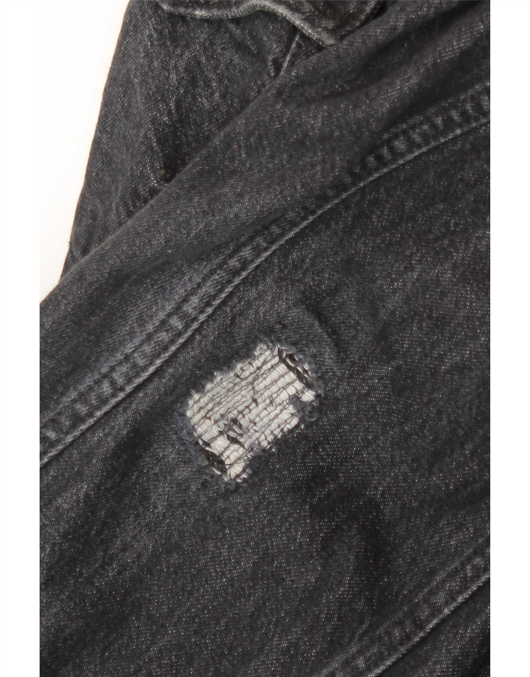 Scotch & Soda Herre grafisk denimjakke UK 44 2XL Grå Bomuld