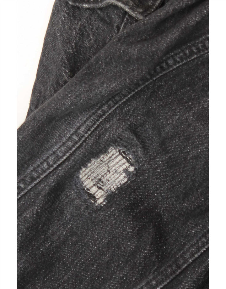 Scotch & Soda Herre grafisk denimjakke UK 44 2XL Grå Bomuld