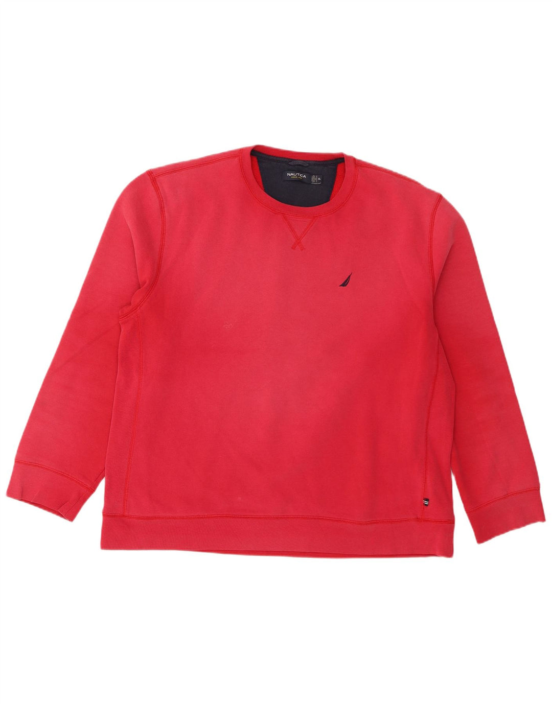 Nautica Herre Sweatshirt Jumper XL Rød Bomuld