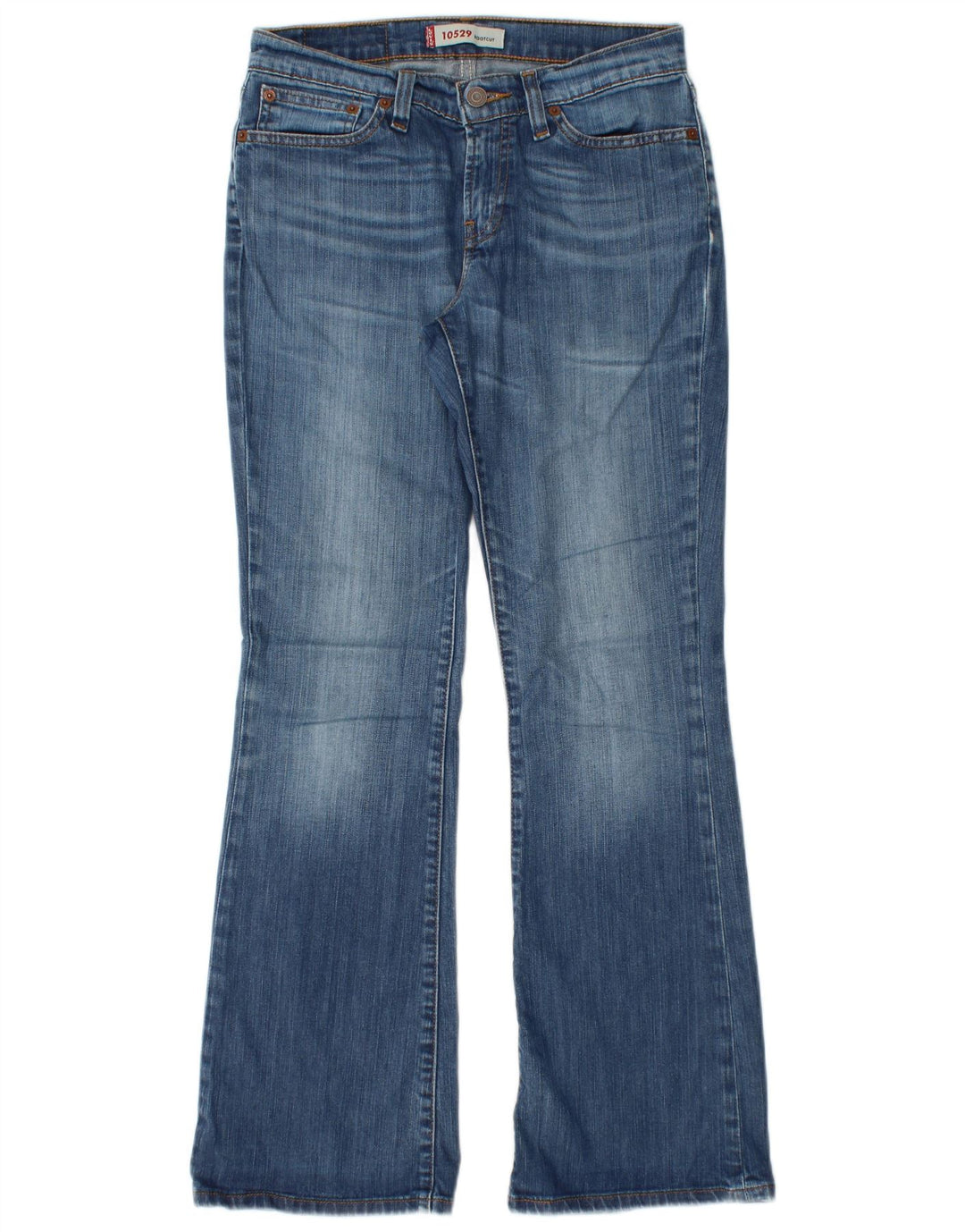 LEVI'S Dame 10529 Bootcut Jeans W29 L30 Blå Bomuld