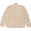 VINTAGE Womens Shirt Blouse UK 16 Large Off White Polyester Vintage Vintage and Second-Hand Vintage from Messina Hembry 