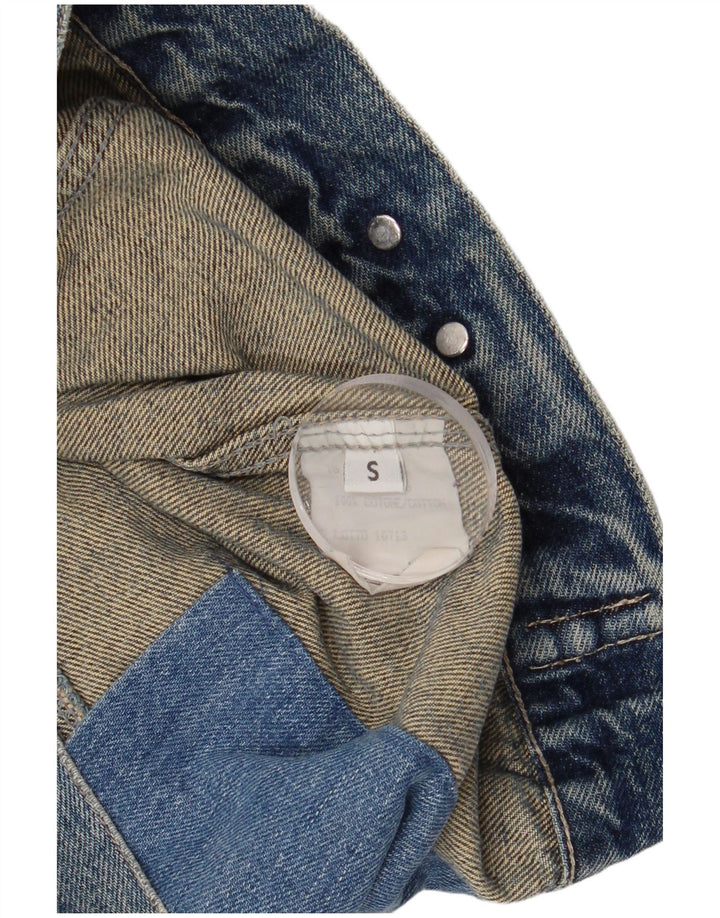 Vintage denimjakke til mænd UK 36 Lille blå bomuld