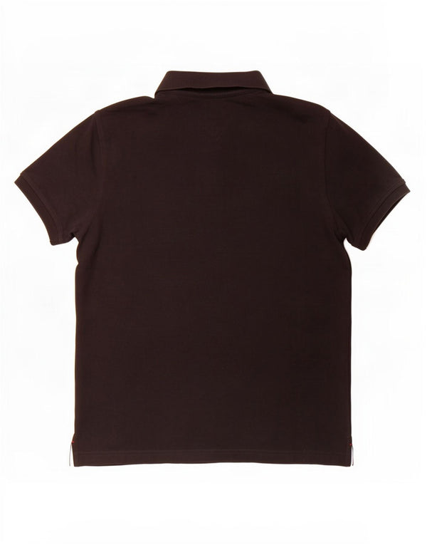 Tommy Hilfiger Herre Custom Fit Polo Shirt Medium Sort Bomuld