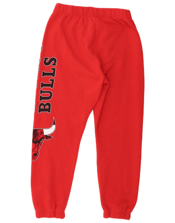 NBA Boys Chicago Bulls Træningsdragt Bukser Joggers 13-14 år XL Rød