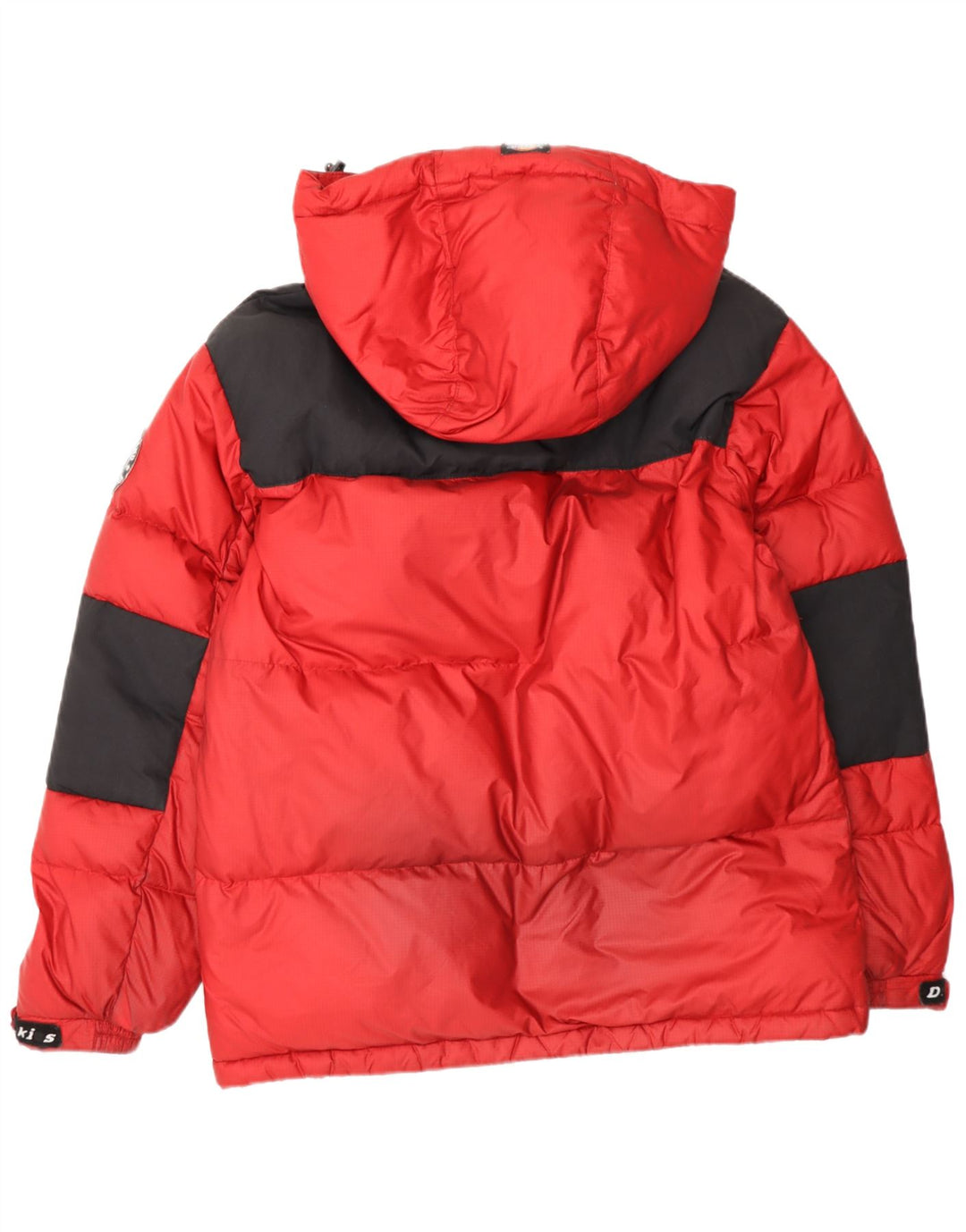 Dickies Herre hættepolstret jakke UK 38 Medium Rød Colourblock Nylon