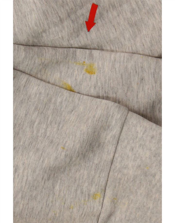 POLO RALPH LAUREN Mens Zip Hoodie Sweater 2XL Grey Polyester Vintage Polo Ralph Lauren and Second-Hand Polo Ralph Lauren from Messina Hembry 