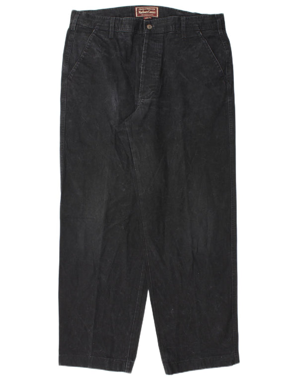 Marlboro Classics Herre Tapered Chino Bukser EU 54 2XL W36 L31 Sort