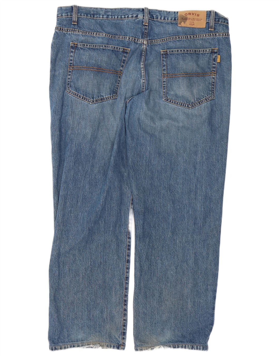 Orvis Straight Jeans til mænd W44 L30 blå bomuld
