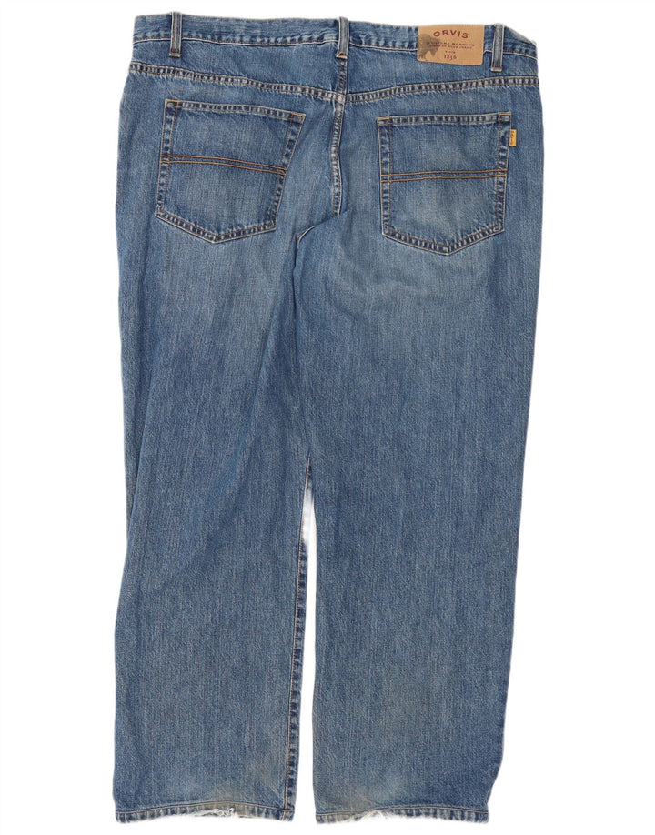 Orvis Straight Jeans til mænd W44 L30 blå bomuld