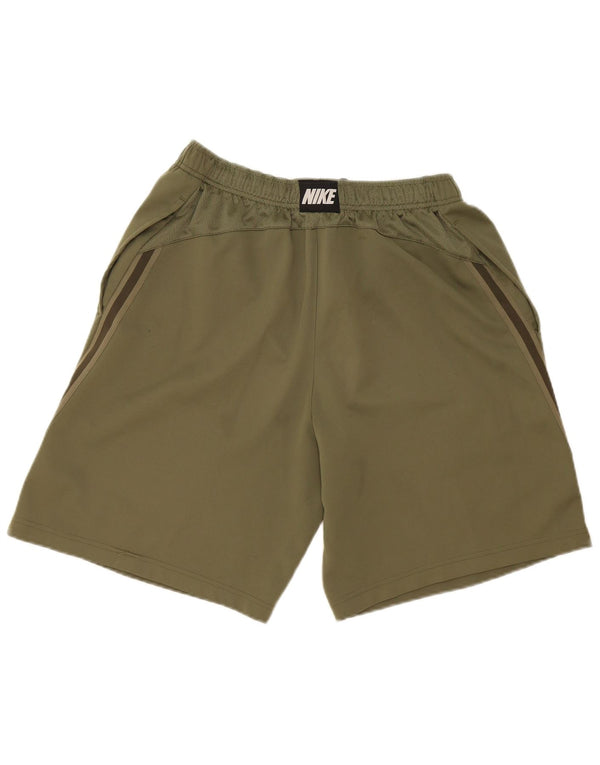 NIKE Mens Sport Shorts Large  Khaki Polyester