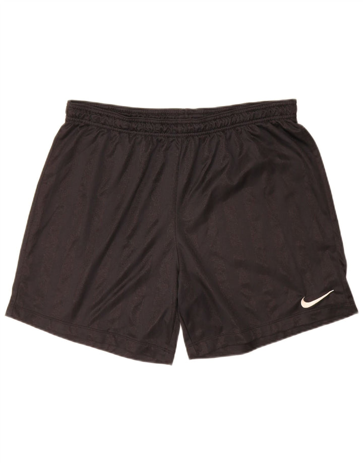 Nike Sportsshorts til mænd, store sortstribede polyester