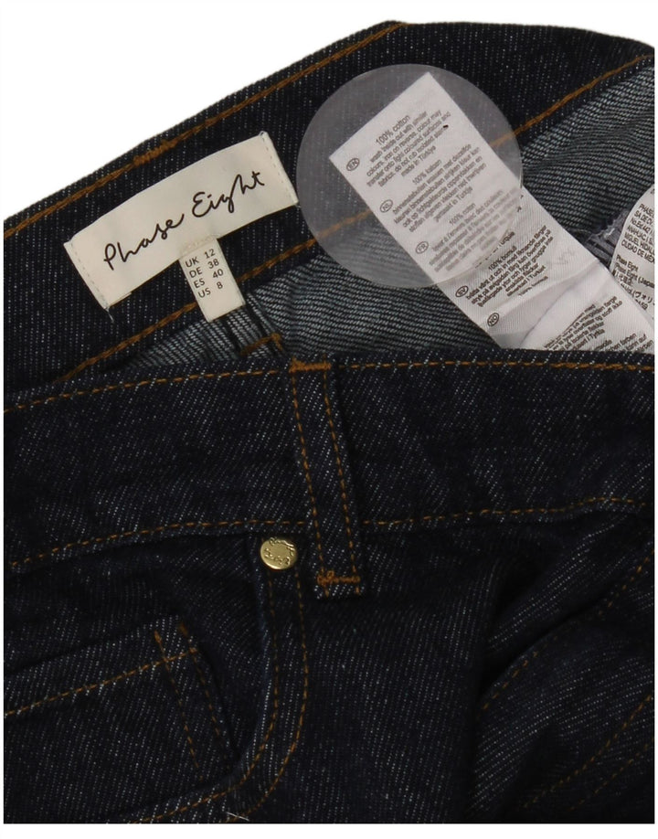 Phase Eight Dame Straight Jeans UK 12 Medium W30 L32 Marineblå Bomuld