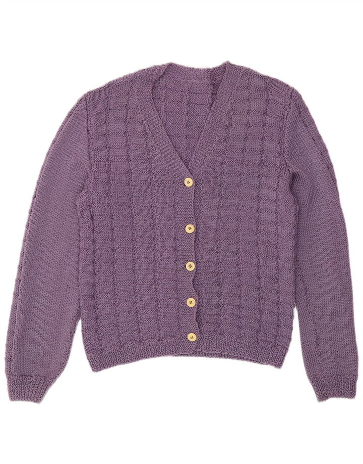 Vintage dame cardigan sweater UK 14 Medium Purple