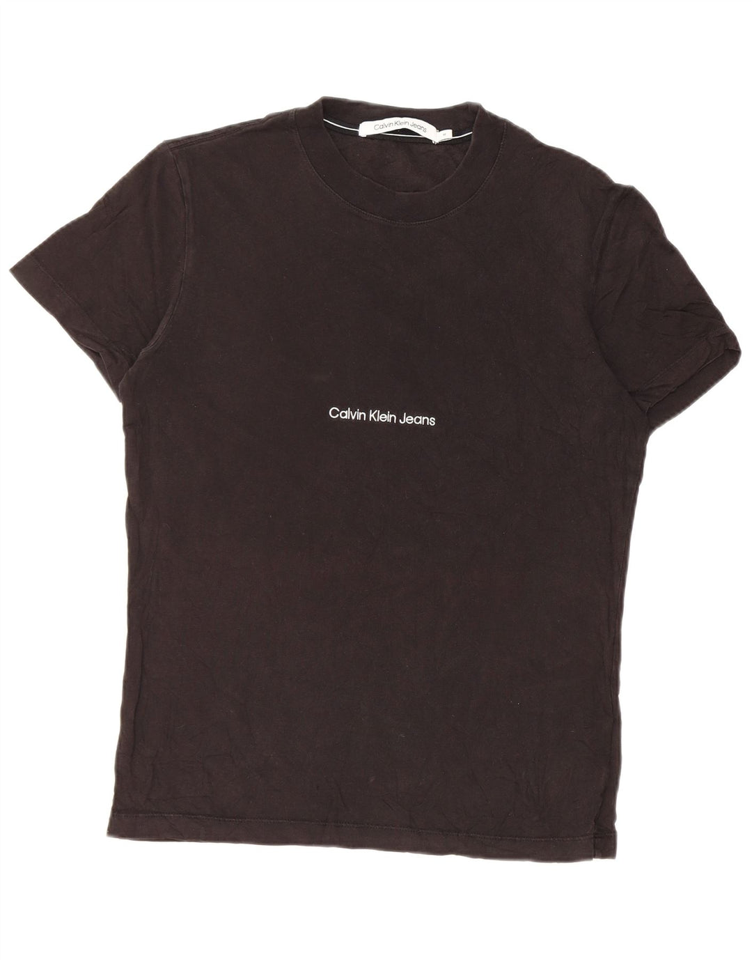 Calvin Klein Jeans Herre T-shirt Top Medium Sort Bomuld