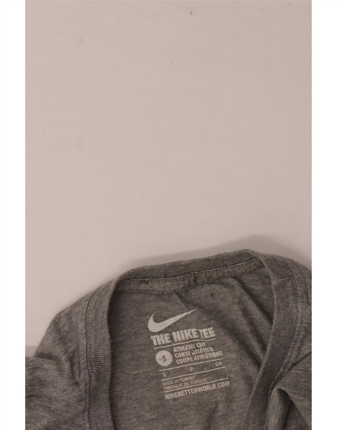 Nike T-shirt med atletisk snit til mænd, lille grå flækket