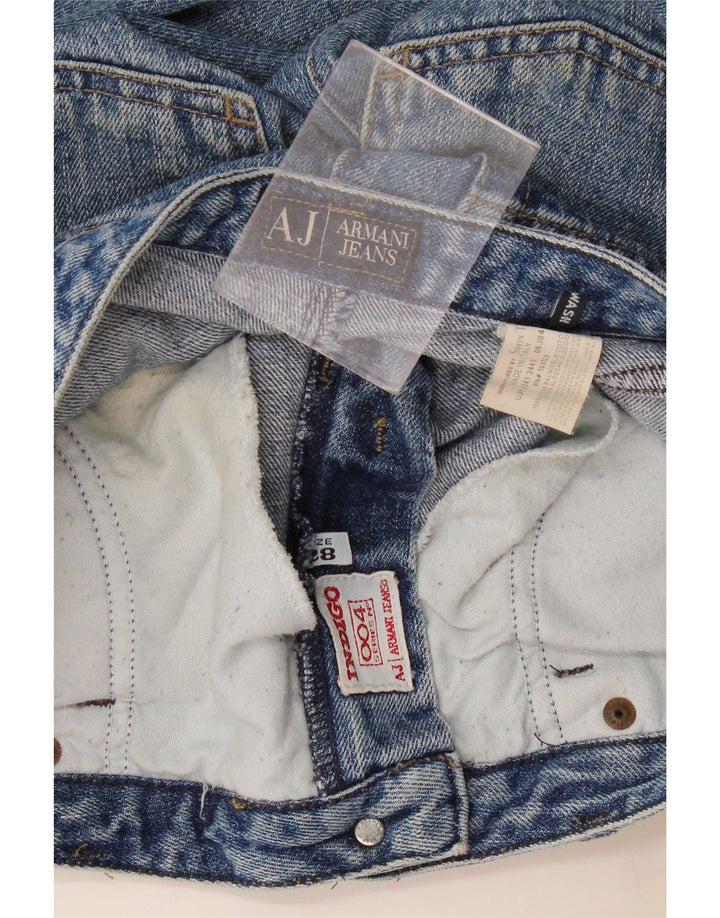 Armani Dame Straight Jeans W28 L28 Blå Bomuld