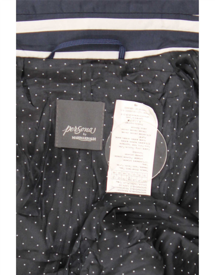 Persona By Marina Rinaldi Dobbeltradet frakke til kvinder Str. 19 Small Navy Bl