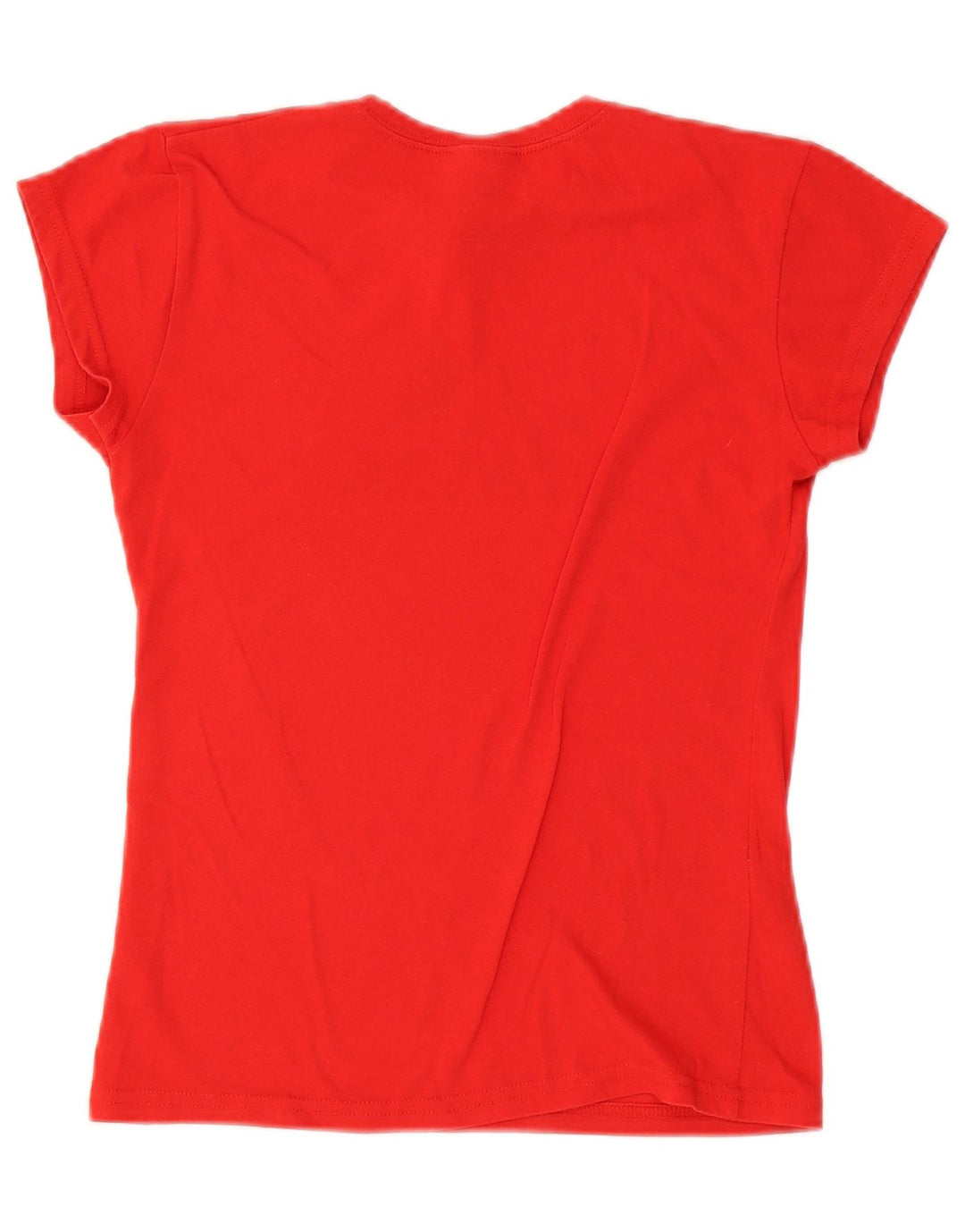 Adidas Dame Climalite Grafisk T-Shirt Top UK 14 Stor Rød Polyester