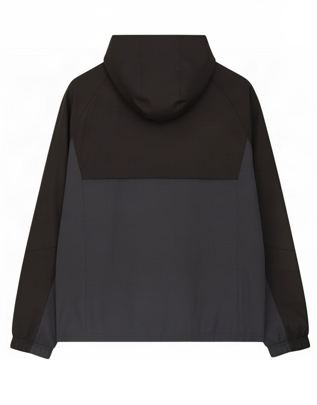 Adidas Regnjakke med hætte til mænd UK 40 Large Black Colourblock Polyester