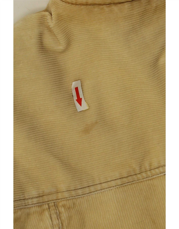 Bænk Herre Sherpa Corduroy Jacket UK 40 Stor Beige Bomuld