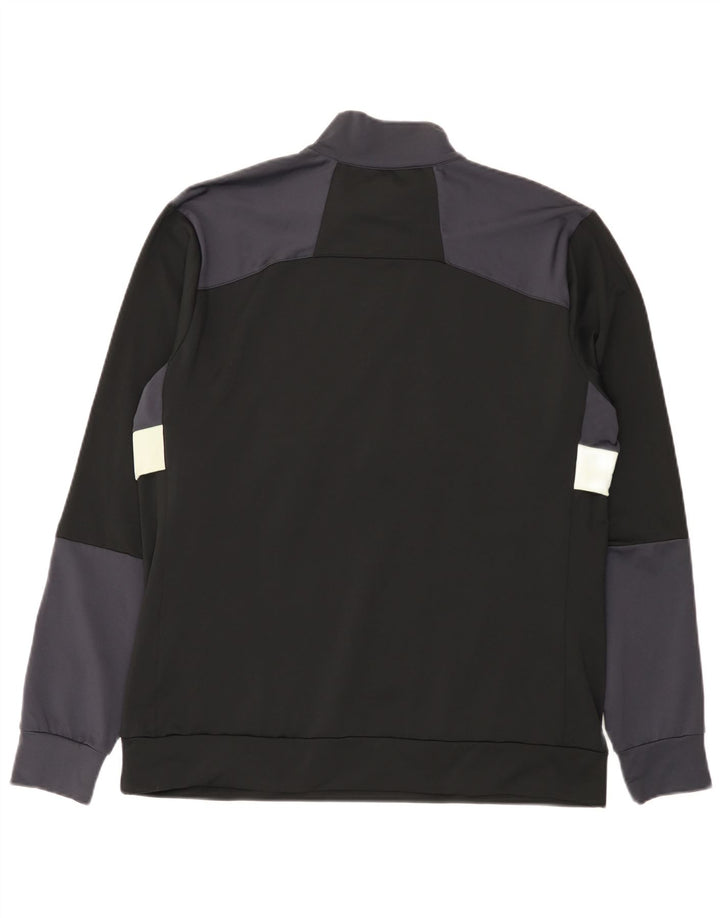Lyle & Scott Sweatshirt med lynlås til mænd, stor sort farveblok