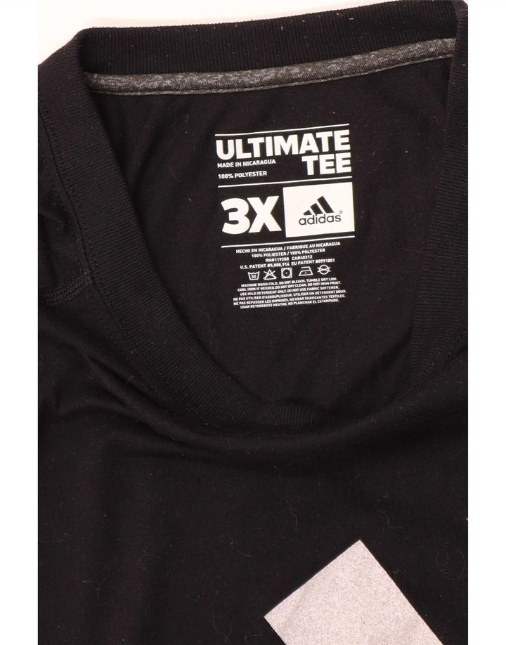 Adidas Herre grafisk T-shirt Top 3XL Sort Polyester