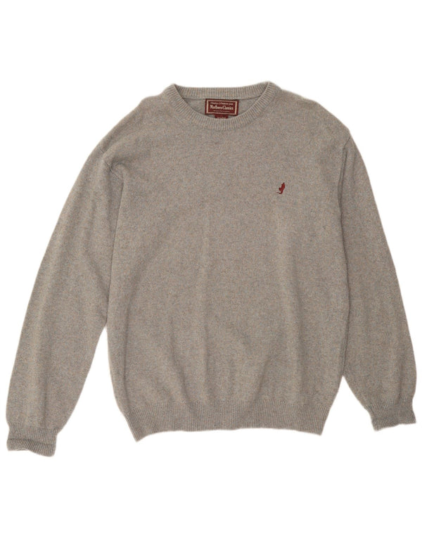 Marlboro Classics Herre Crew Neck Jumper Sweater 2XL Grå Uld