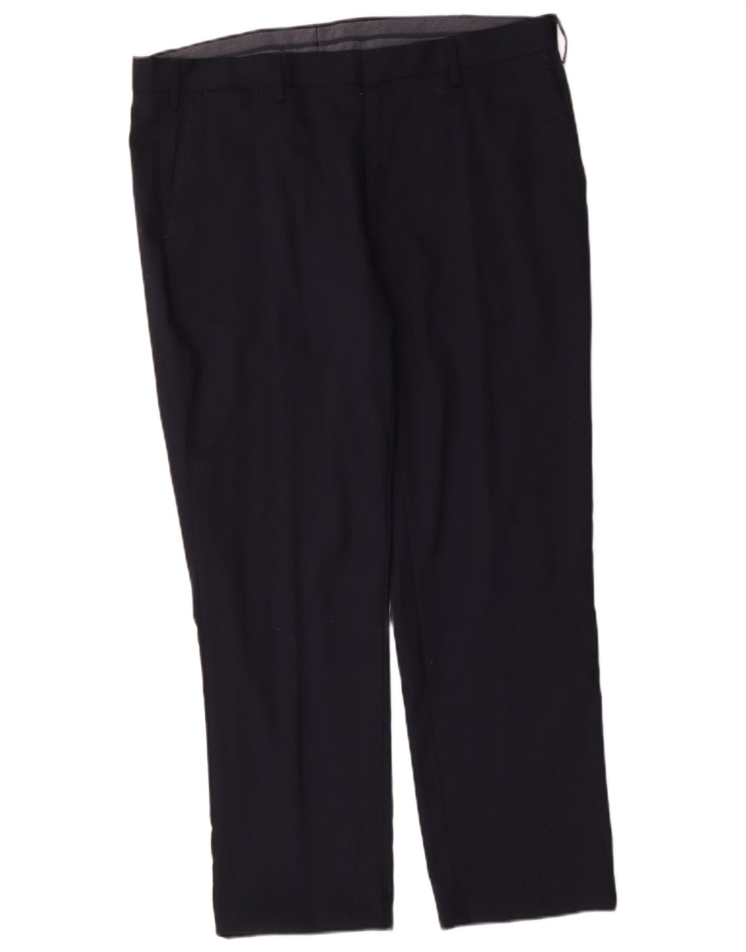 Marks & Spencer Herre Regular Fit Suit Bukser W38 L29 Marineblå Uld