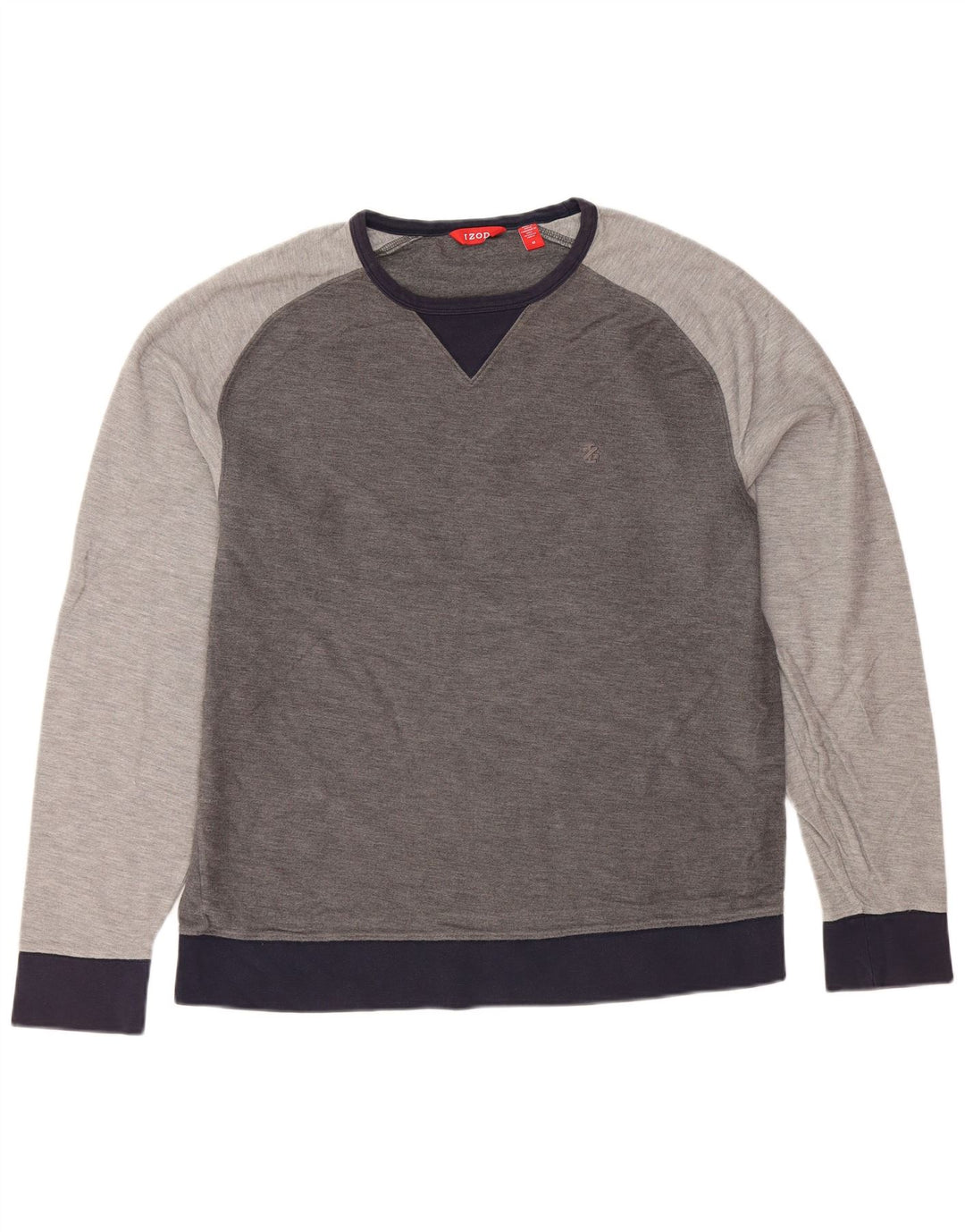 IZOD Sweatshirt til mænd Medium Grå Colourblock Bomuld