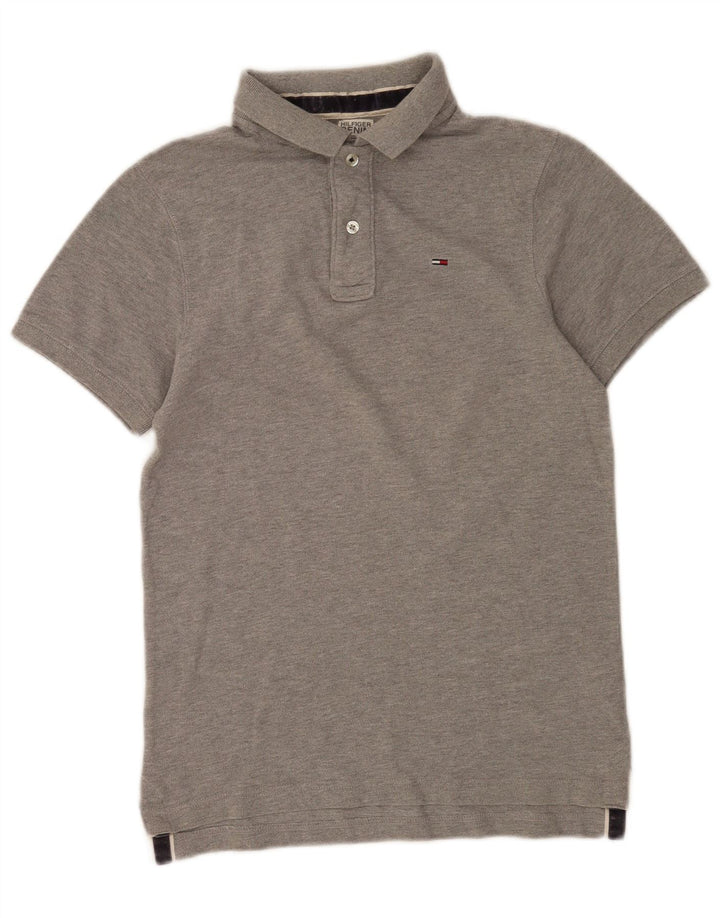 Tommy Hilfiger Herre Polo Shirt Lille Grå Bomuld