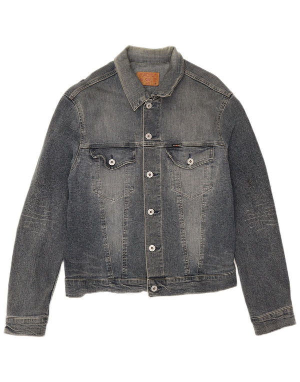 Energie Herre denimjakke UK 38 Medium Blue Cotton