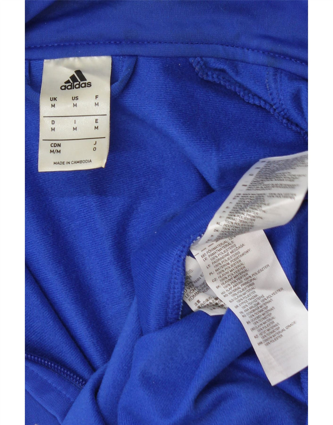 ADIDAS Træningsdragt til mænd Topjakke Medium Blue Polyester